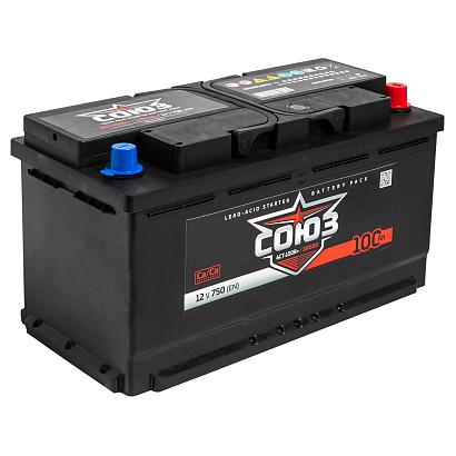 СОЮЗ 100ah R+ (130100)