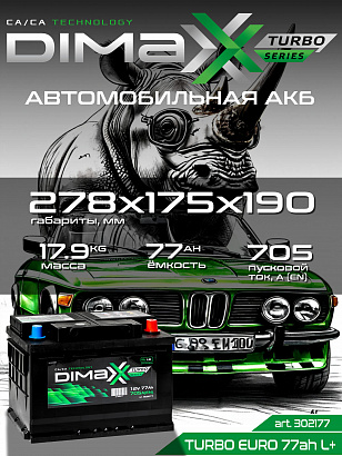 DIMAXX EURO 77ah R+ (302077)