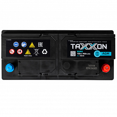 TAXXON AGM EURO 105ah R+ (708105)