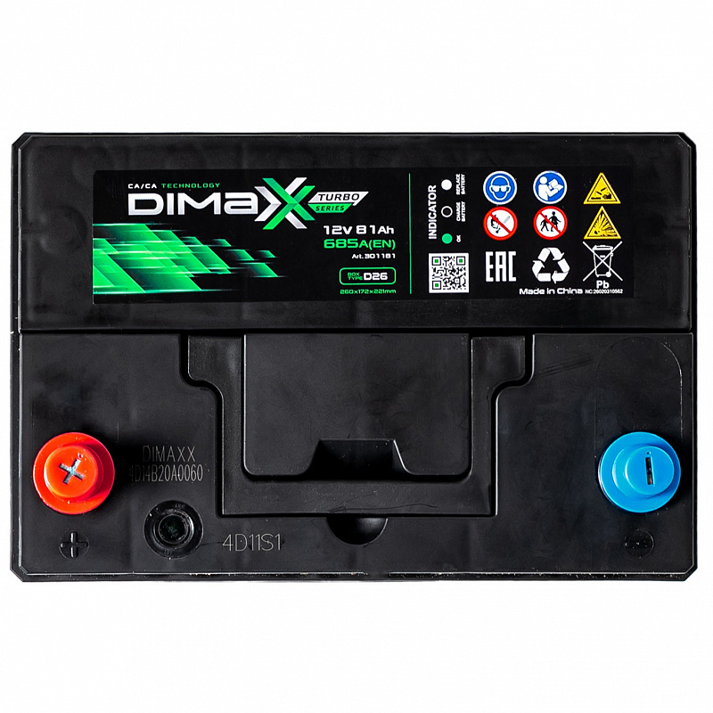 DIMAXX ASIA 81ah L+ (301181)