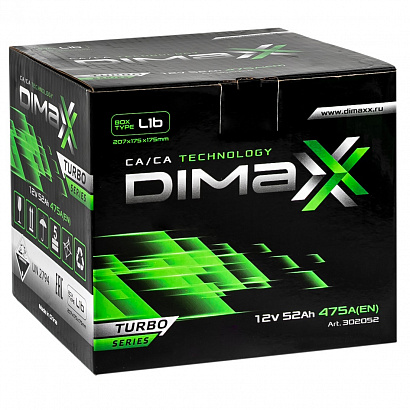 DIMAXX EURO 52ah R+ (302052)