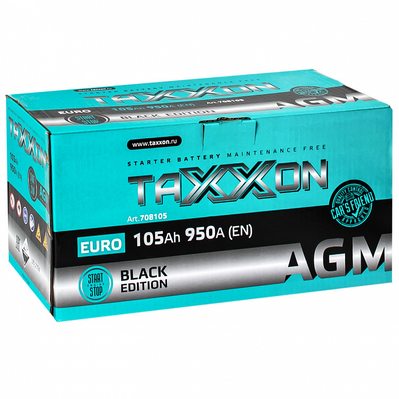 TAXXON AGM EURO 105ah R+ (708105)