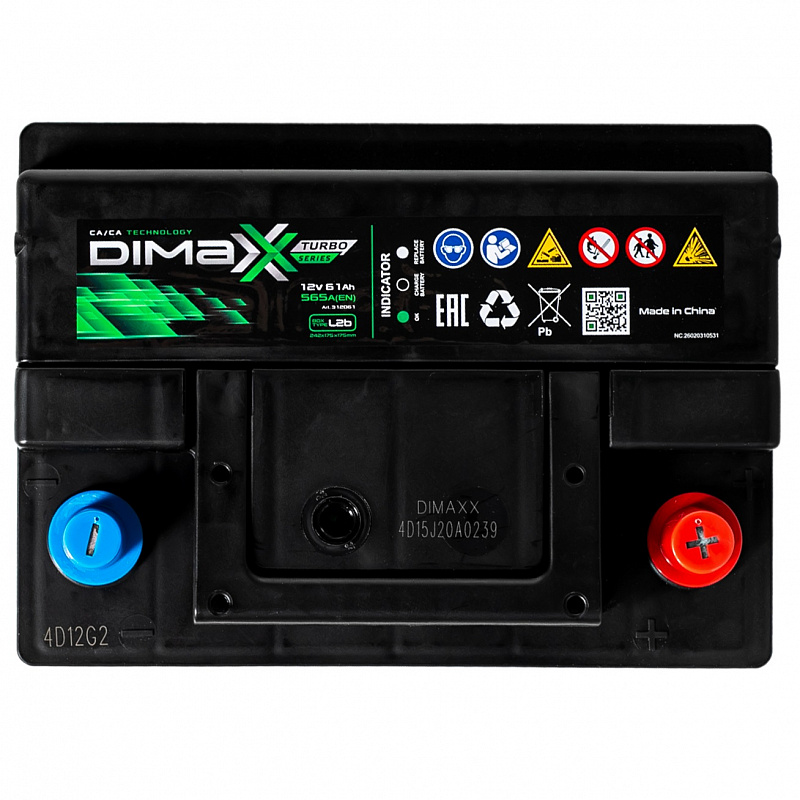 DIMAXX EURO 61ah R+ (312061)