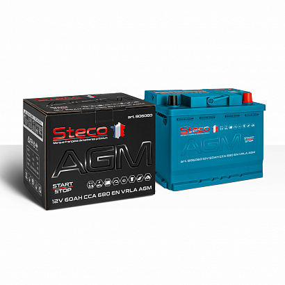 Steco AGM 60ah R+ (806060)